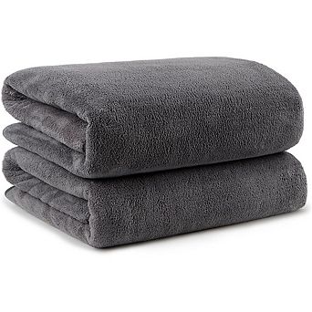 2 Pack Microfiber Bath Towels Soft Absorbent Quick Dry