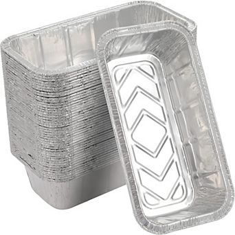 Great Ambitions Loaf Pans 50 pk 2Lb Disposable Aluminum Foil Premium Bread Tins- 8.5" X 4.5" X 2.5"