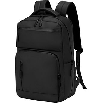 AKSZRI Waterproof Laptop Backpack - Flight Approved & Anti-Theft, 15.6-inch Unisex Daypack (Black)