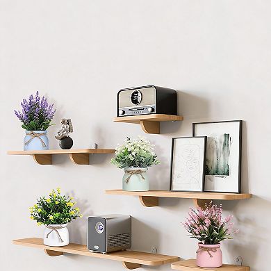 4 Artificial Farmhouse Macaron Potted Plants - Low Maintenance Decor for Home & Office