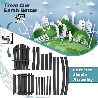 30 Inch Counter Height Outdoor HDPE Bar Stool with Armrests