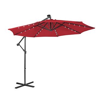 10 Feet Patio Cantilever Umbrella with Tilting System