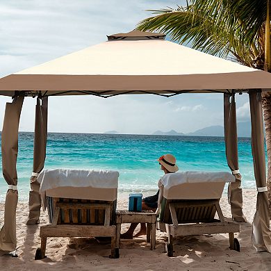 13 x 13 Ft Pop Up Gazebo Canopy Tent with Carry Bag for Patio Garden