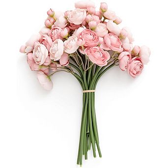 Faux Silk Ranunculus Flowers for DIY Decorations