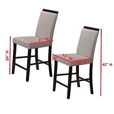 Kings Brand Furniture Modern design Set of 2 Dining Chairs