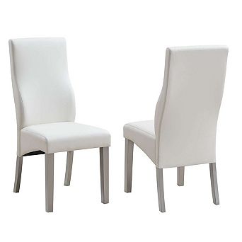 Set Of 2 Upholstered Parson Dining Chairs