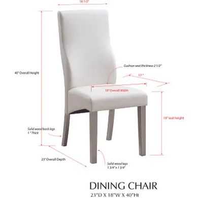 Set Of 2 Upholstered Parson Dining Chairs