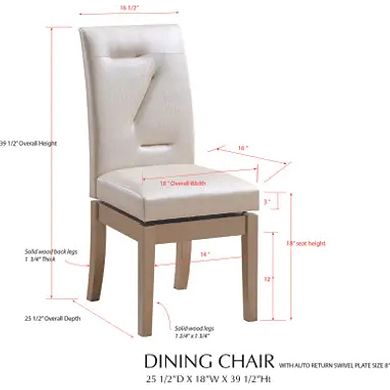 Kings Brand Furniture Modern design Set of 2 Dining Chairs