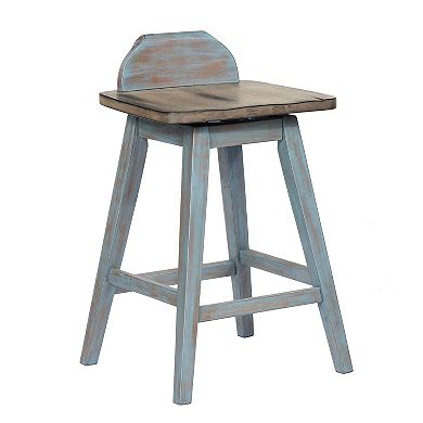 Kings Brand Furniture Set of 2 Counter Stools and Solid wood Seat