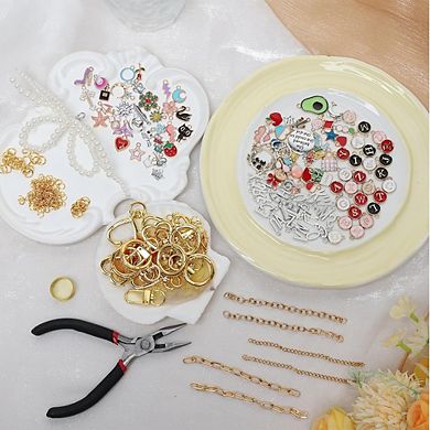 315-Piece DIY Lip Gloss Keychain Craft Kit