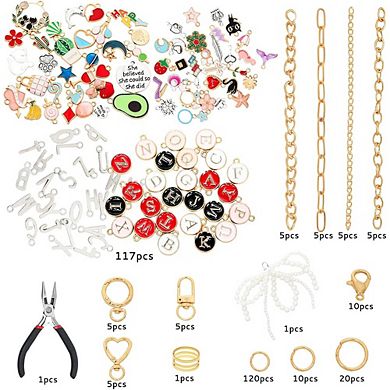 315-Piece DIY Lip Gloss Keychain Craft Kit