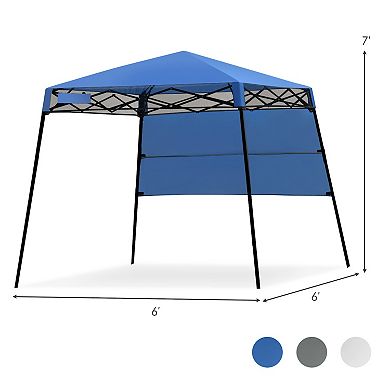 7 x 7 Feet Pop-up Canopy Tent with Carry Bag and 4 Stakes