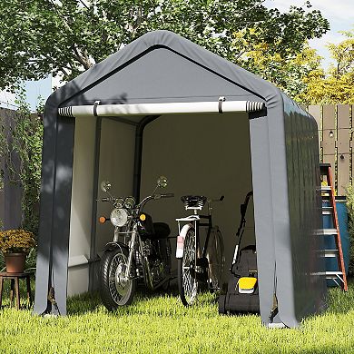 8 x 6.5 Foot Portable Motorcycle Storage Shelter