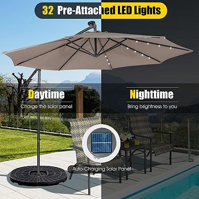 10 Feet Patio Cantilever Umbrella with Tilting System