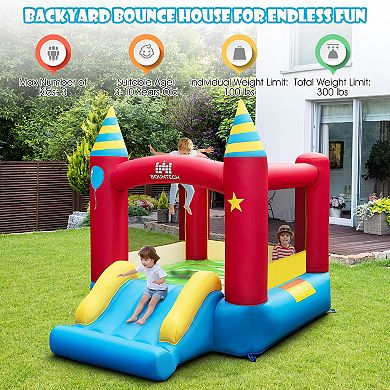 Kids Inflatable Bounce Castle Excluded Blower