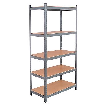 71 Inch Heavy Duty Steel Adjustable 5 Level Storage Shelves