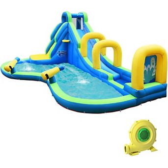Multifunctional Inflatable Water Bounce House with 735W Blower