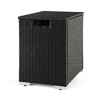 2-in-1 Patio Rattan Gas Propane Tank Cover for 20 lbs Propane Tanks