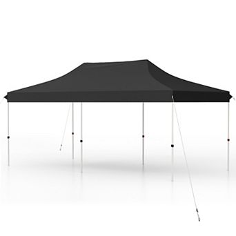 10 x 20 Foot Pop Up Canopy Tent Foldable Portable Gazebo with Carry Bag