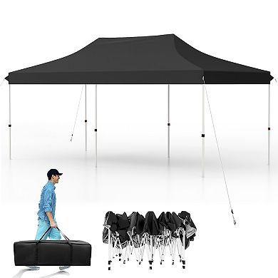 10 x 20 Ft Pop Up Canopy Tent Portable Instant Gazebo With Carry Bag