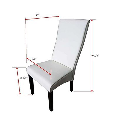 Kings Brand Furniture Modern design Set of 2 Dining Chairs