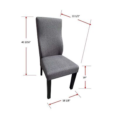 Kings Brand Furniture Modern design Set of 2 Dining Chairs