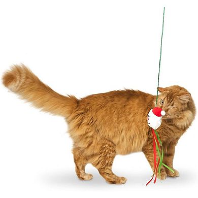Midlee Christmas Cat Wand With Ribbon - 3 Pack