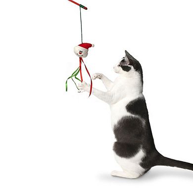 Midlee Christmas Cat Wand With Ribbon - 3 Pack