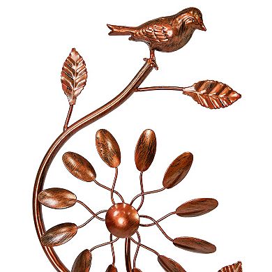 Sunnydaze Twirling Twigs Powder-Coated Iron Wind Spinner - 48" H