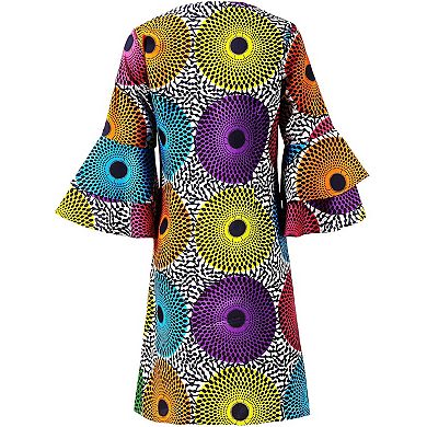Womens Traditional African Dashiki Jacket Dress