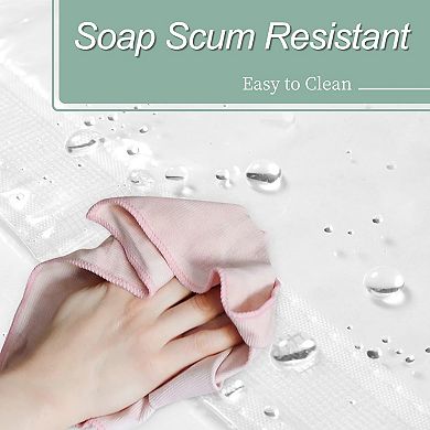 Clear Waterproof Shower Curtain Liner with Magnets 72x72