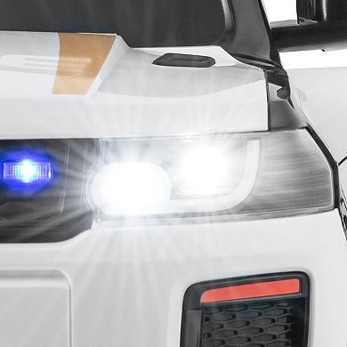 12V Kids Ride On Police Car With Remote Control And Siren Lights