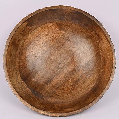 Mango Wood Hand Carved Decorative Bowl