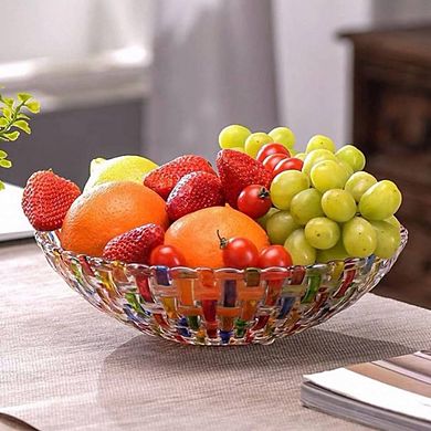 Hand Painted Woven Crystal Decorative Bowl