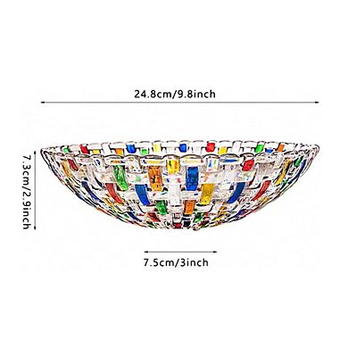 Hand Painted Woven Crystal Decorative Bowl