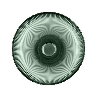 Fluted Glass Centerpiece Decorative Bowl