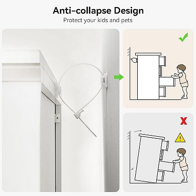 Modern 5-Drawer Dresser for Closet & Bedroom Clothing Storage