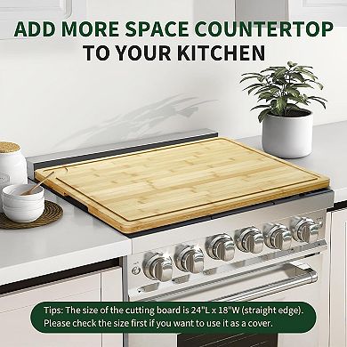 24"X18" Bamboo Cutting Boards for Kitchen