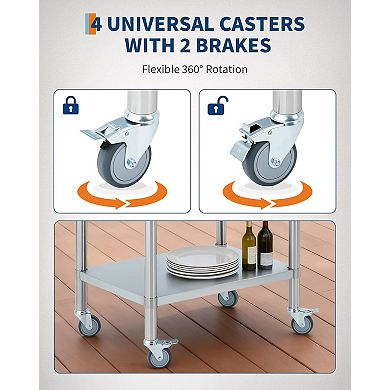 Stainless Steel Prep Table 30x24 Inch