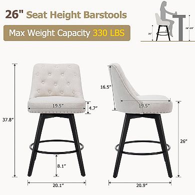 Bar Stools Set of 2
