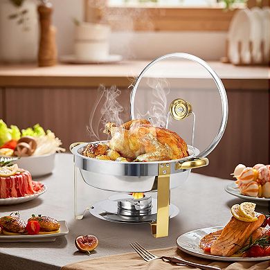 4-Pack Square Chafing Dish Buffet Set