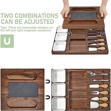 Acacia Wood Charcuterie Board Set