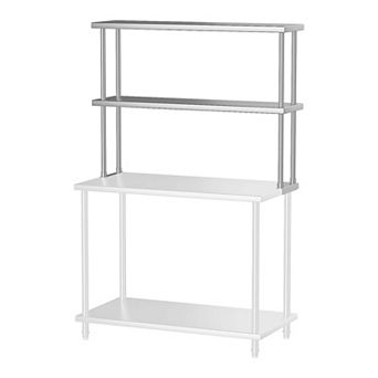 IDEALHOUSE Stainless Steel Prep Table with Adjustable Shelves