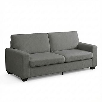 IDEALHOUSE 3-Seat Teddy Fleece Sofa
