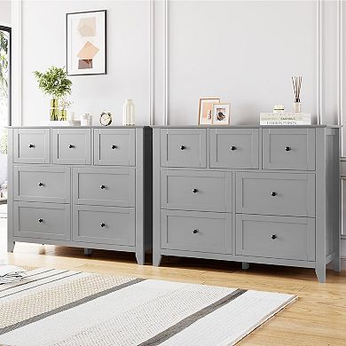 IDEALHOUSE Modern 7-Drawer Dresser with Deep Storage