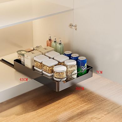 IDEALHOUSE Pull Out Cabinet Organizer with Adhesive
