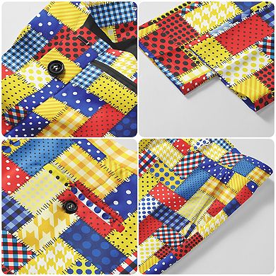 Men's Stylish Dress Pants Slim Fit Flat Front Casual Suit Pants