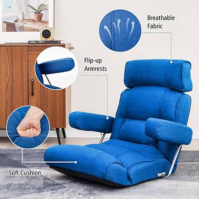 Extendable Armrest And Seat Floor Chair