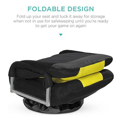 Adjustable Backrest Swivel Floor Chair