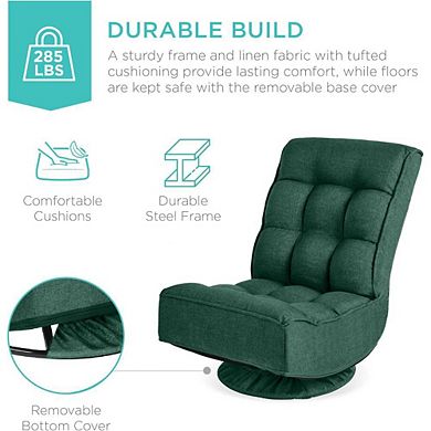 RECLINING FOLDING FLOOR GAMING CHAIR